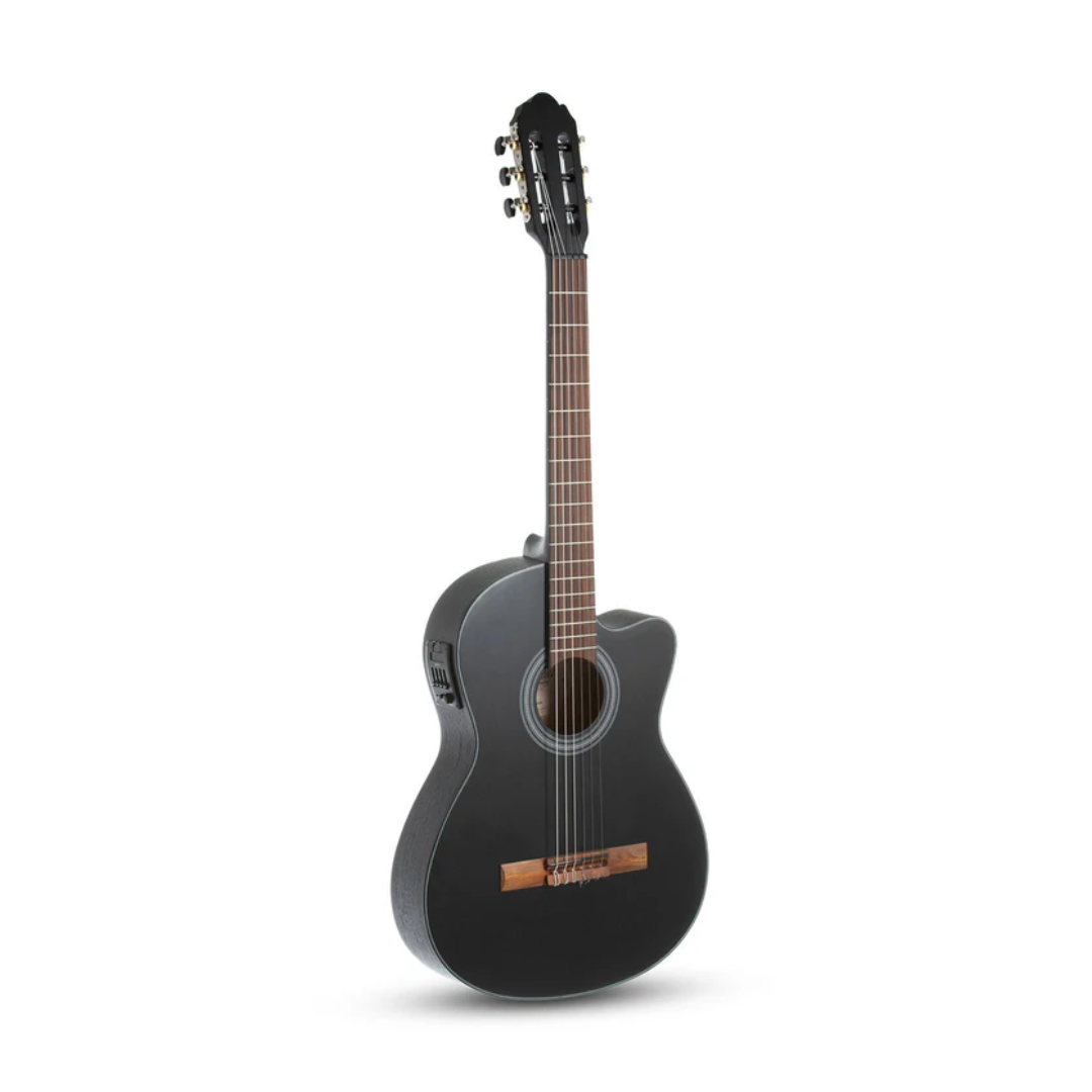 Guitarra Electroacústica GEWA Tapa de Cedro Negra