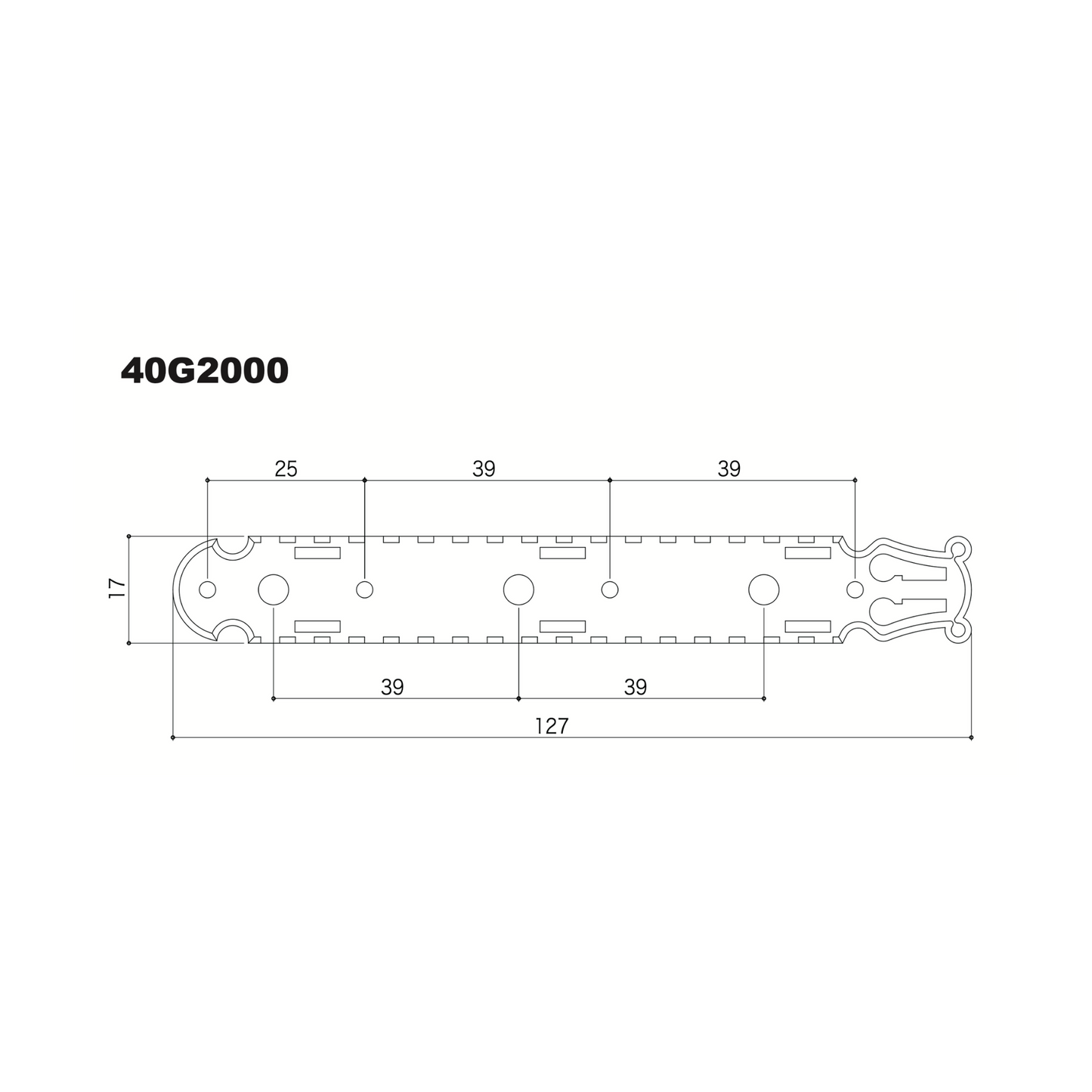 Maquinaria Para Guitarra Clásica Gotoh Dorada Modelo 40G2000 1W