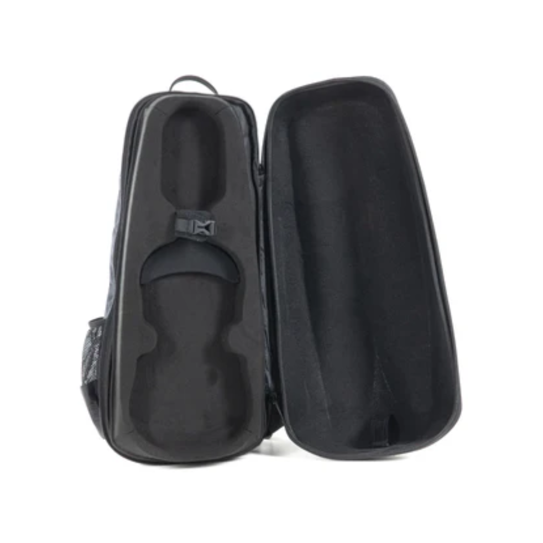 GEWA Space Bag Estuche De Policarbonato Tipo Mochila Para Violín 4/4 o 3/4 Negro