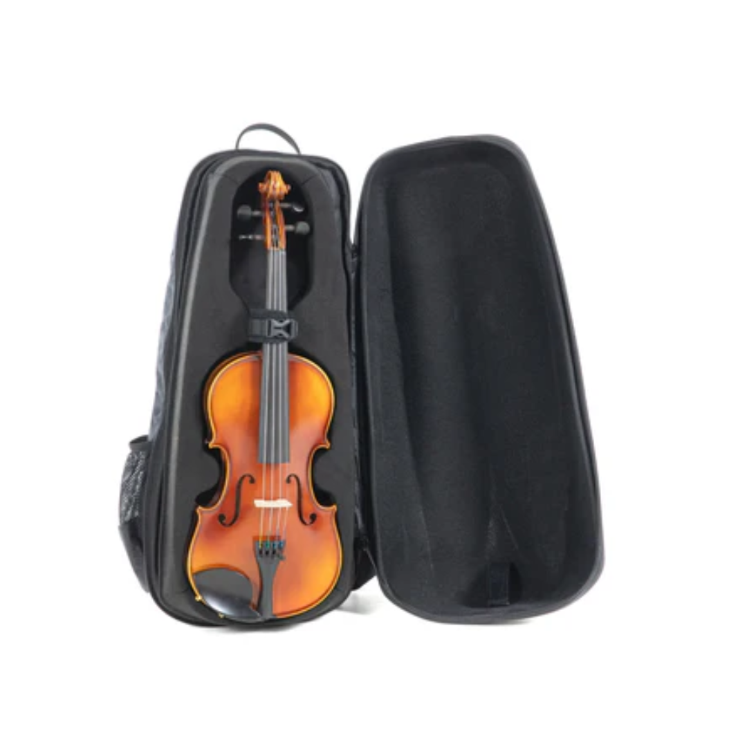 GEWA Space Bag Estuche De Policarbonato Tipo Mochila Para Violín 4/4 o 3/4 Negro