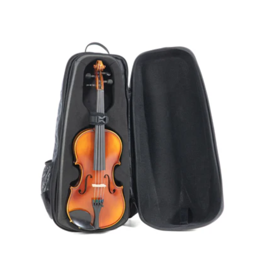 GEWA Space Bag Estuche De Policarbonato Tipo Mochila Para Violín 4/4 o 3/4 Plata