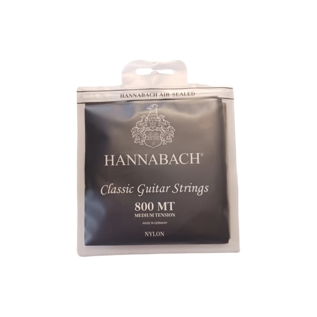 Hannabach 800 MT Nylon Tensión Media Cuerdas Para Guitarra Clásica