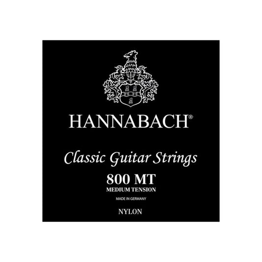 Hannabach 800 MT Nylon Tensión Media Cuerdas Para Guitarra Clásica