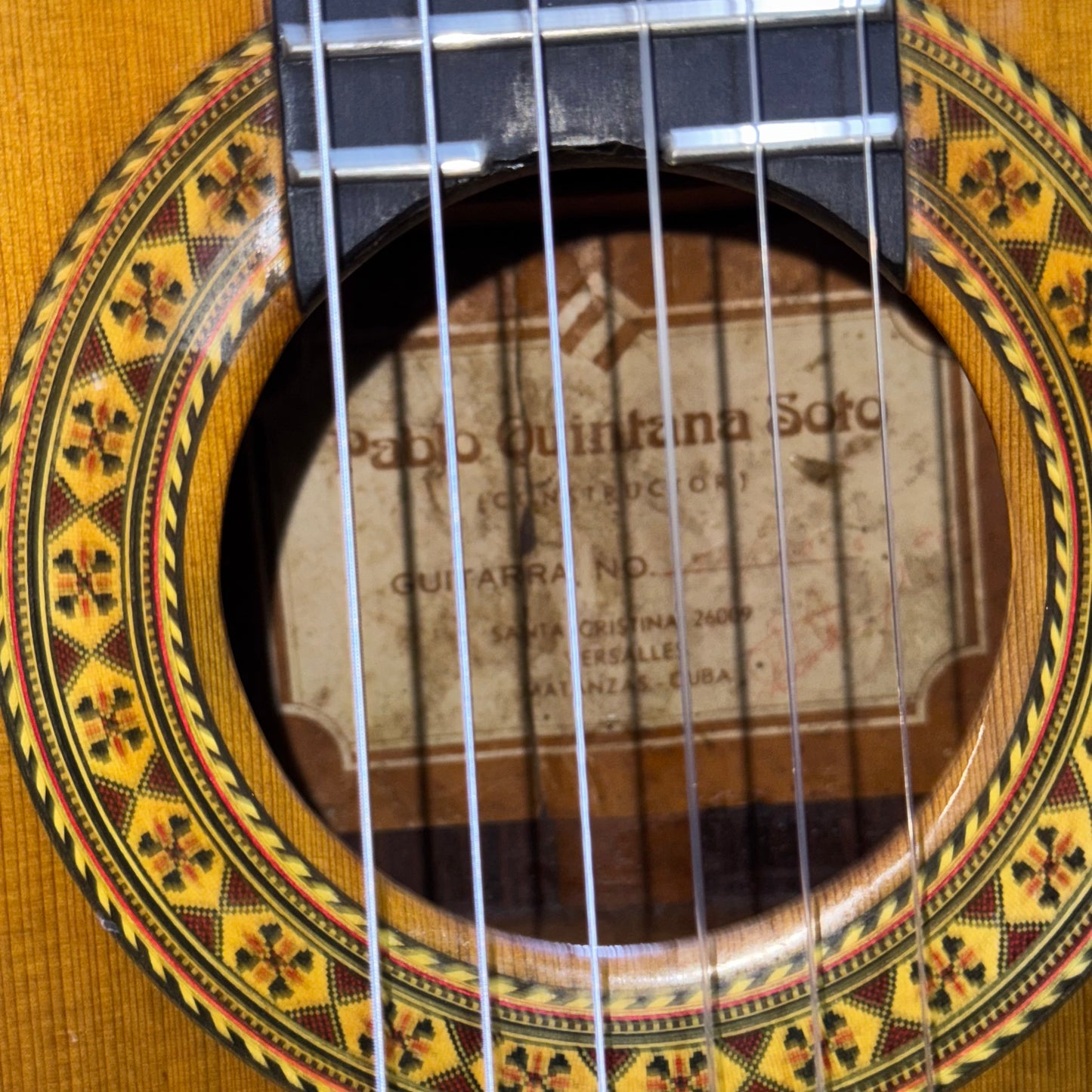 Guitarra de Concierto del Luthier Cubano Pablo Quintana del Año 1986