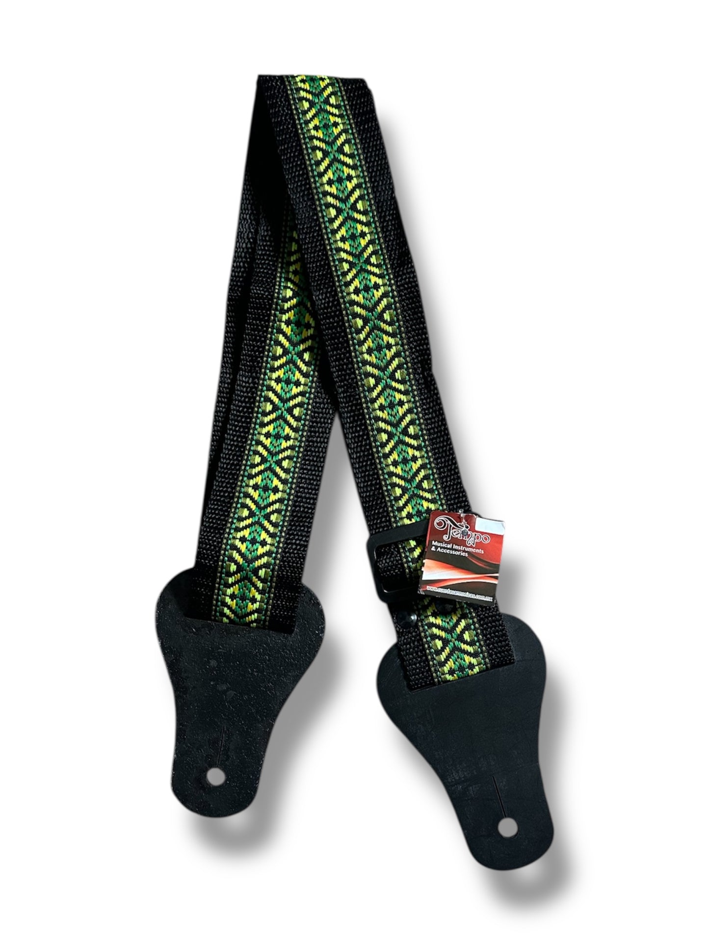 Correa Strap Para Guitarra Eléctrica Bordado Puntas De Piel Colores Variados