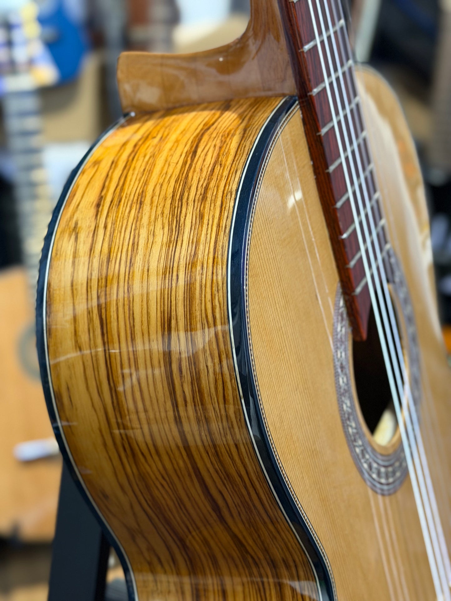 Guitarra de Estudio Alfredo Amezcua de Cedro y Palo Escrito