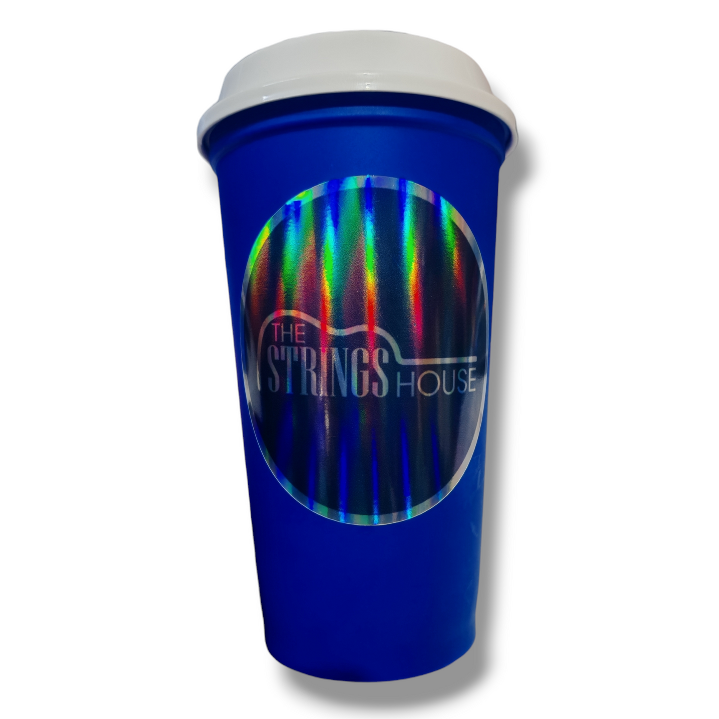 Vaso Azul Marino Tapa Blanca The Strings House