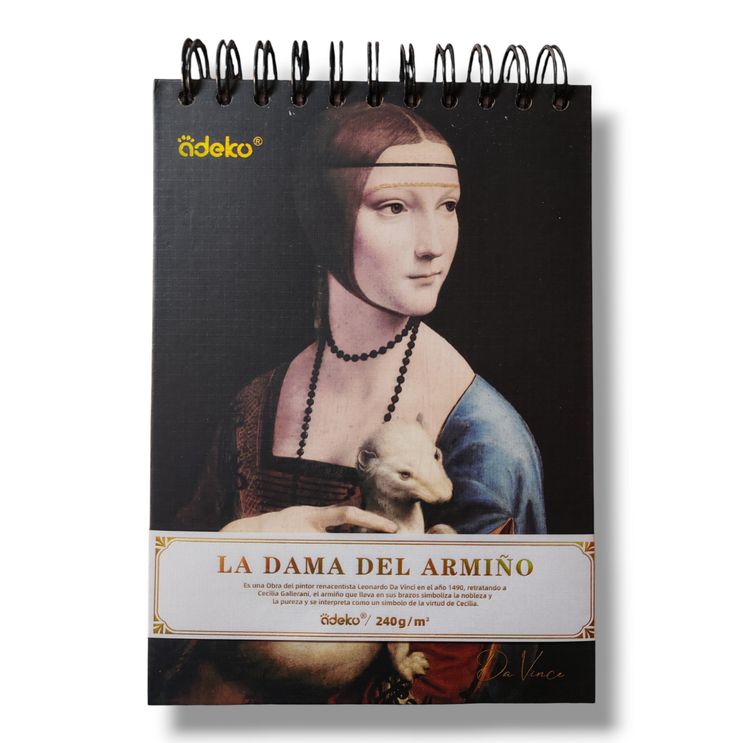 Cuaderno de Dibujo La Dama Del Armiño