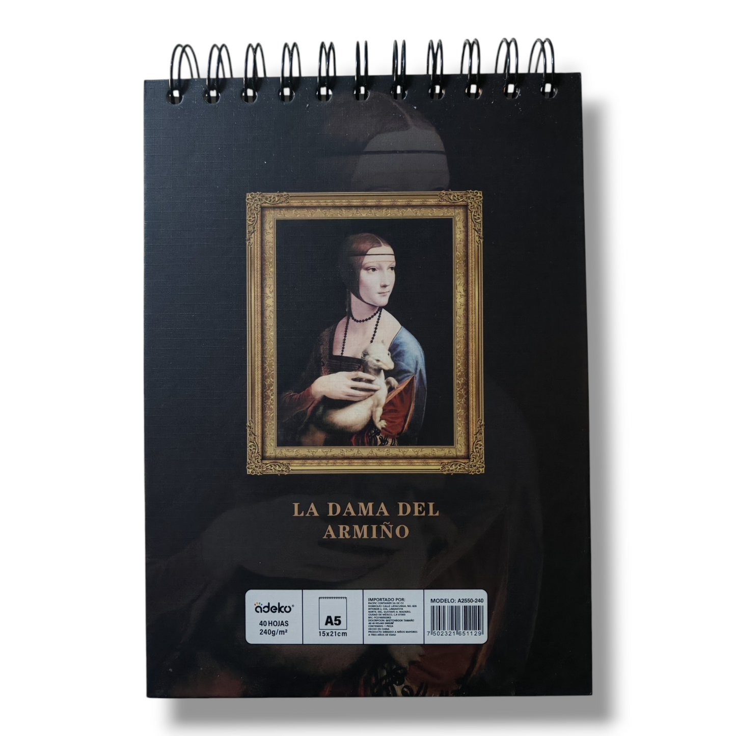 Cuaderno de Dibujo La Dama Del Armiño