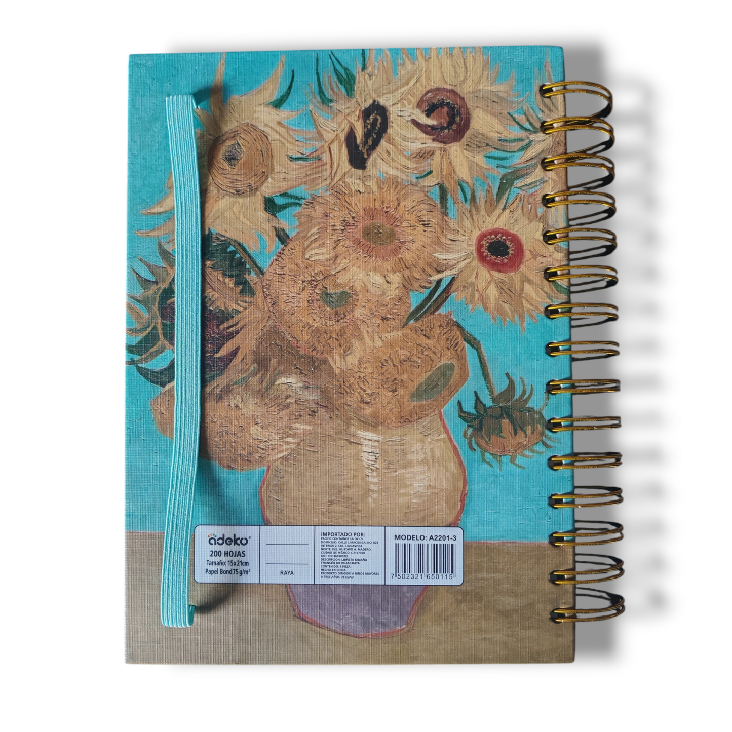 Libreta de Anotaciones Espiral Los Girasoles