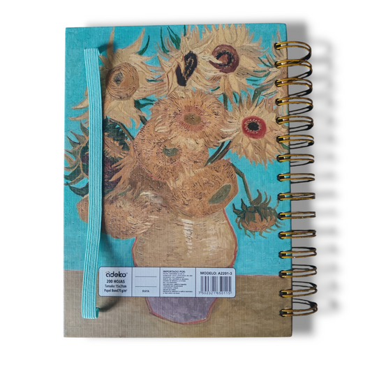 Libreta de Anotaciones Espiral Los Girasoles