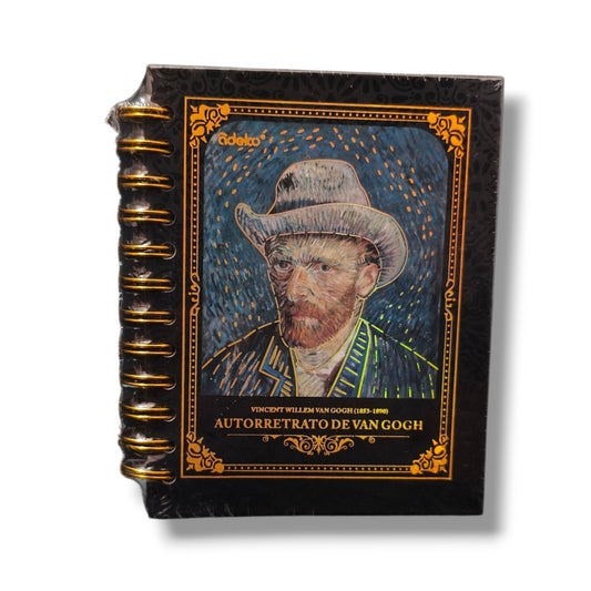 Mini Libreta de Hojas Negras con Portada de Cuadros Van Gogh