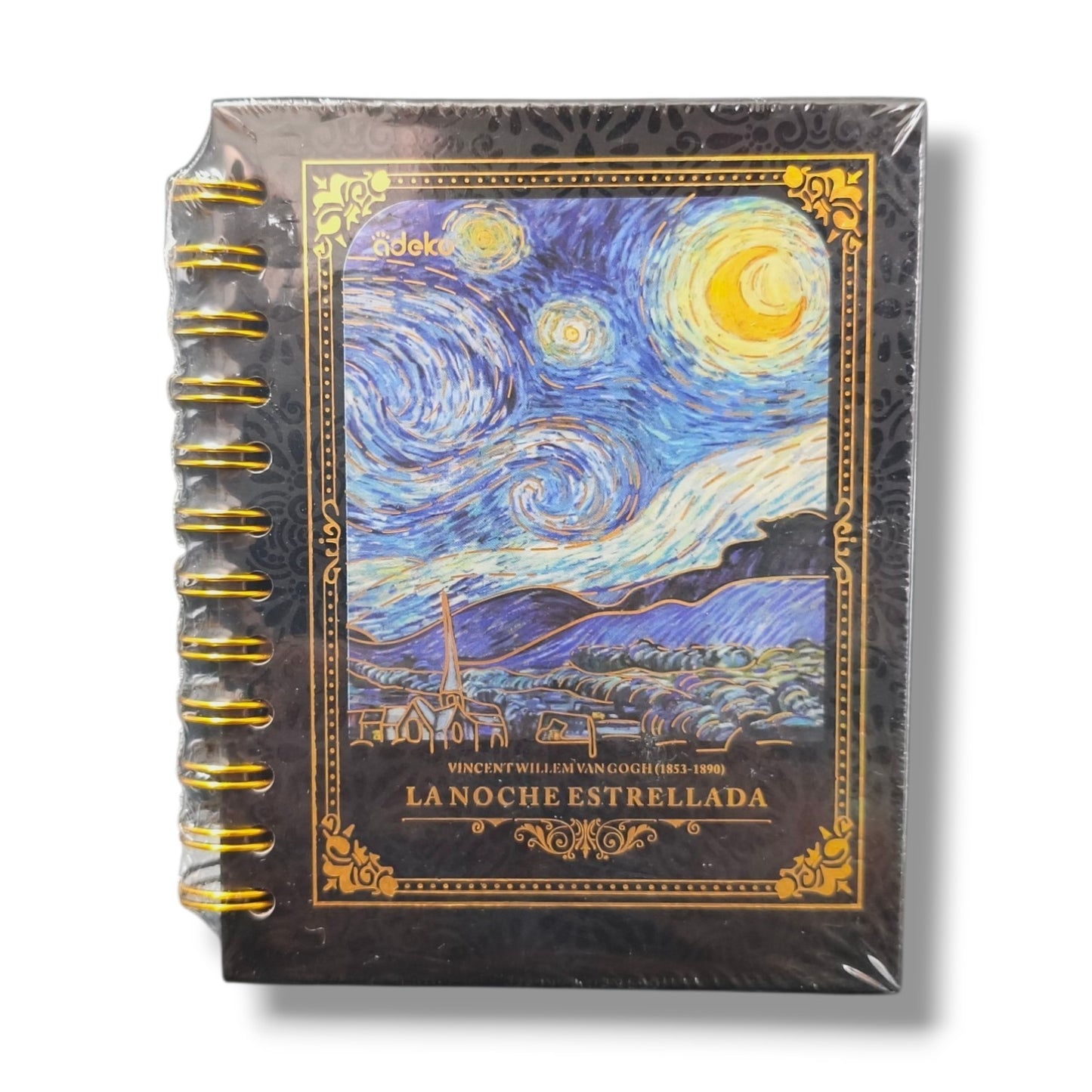 Mini Libreta de Hojas Negras con Portada de Cuadros Van Gogh