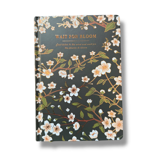 Libreta Pasta Dura de Rayas Wait For Bloom
