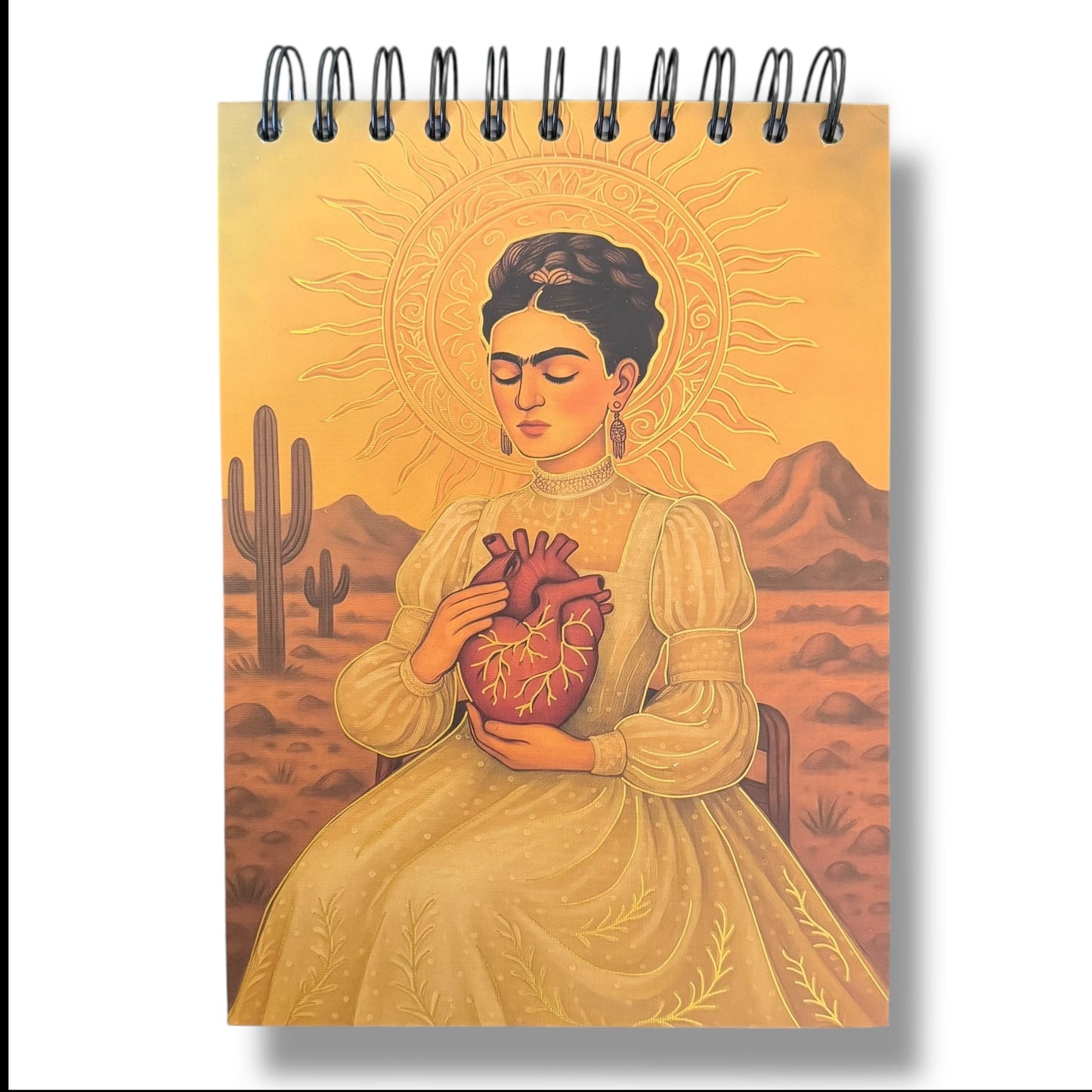 Libreta De Dibujo Frida Kahlo Espiral Pasta Dura