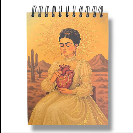 Libreta De Dibujo Frida Kahlo Espiral Pasta Dura