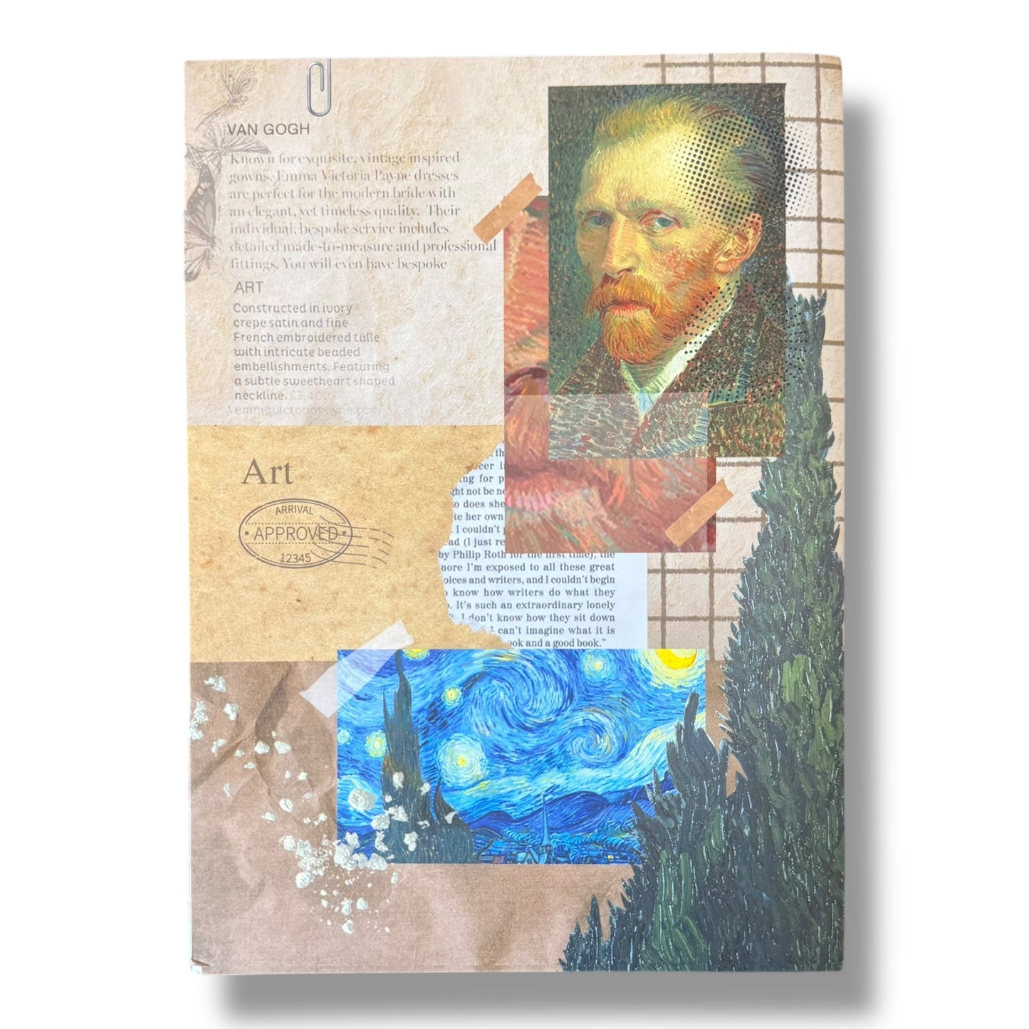 Cuaderno de Dibujo Hoja Gruesa Van Gogh Lentes