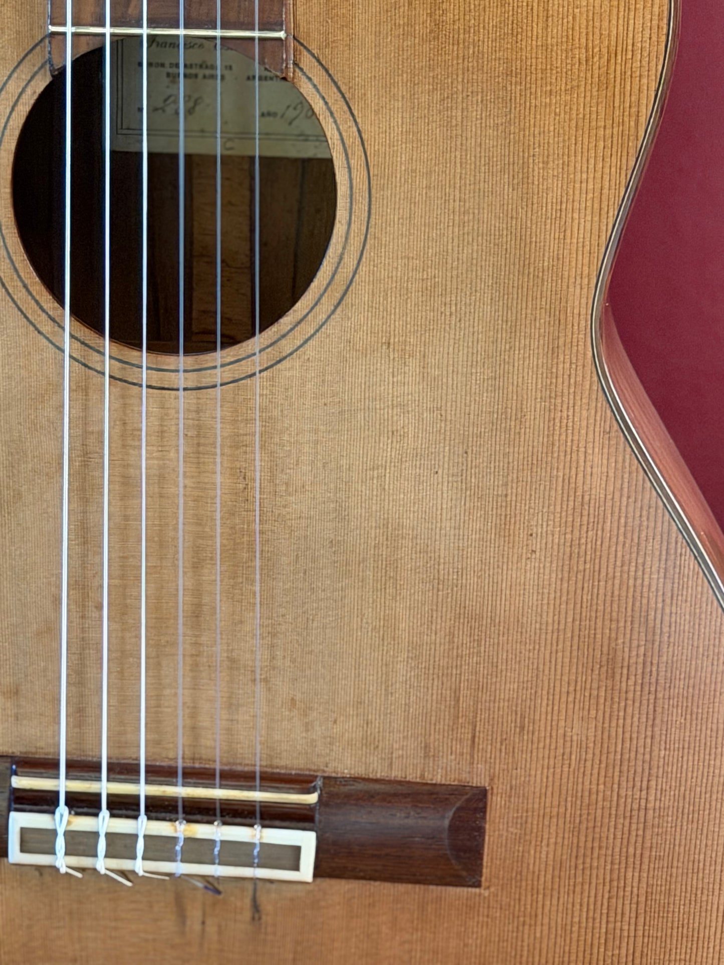 Guitarra de Concierto Estrada Gómez (Argentina) Año 1989