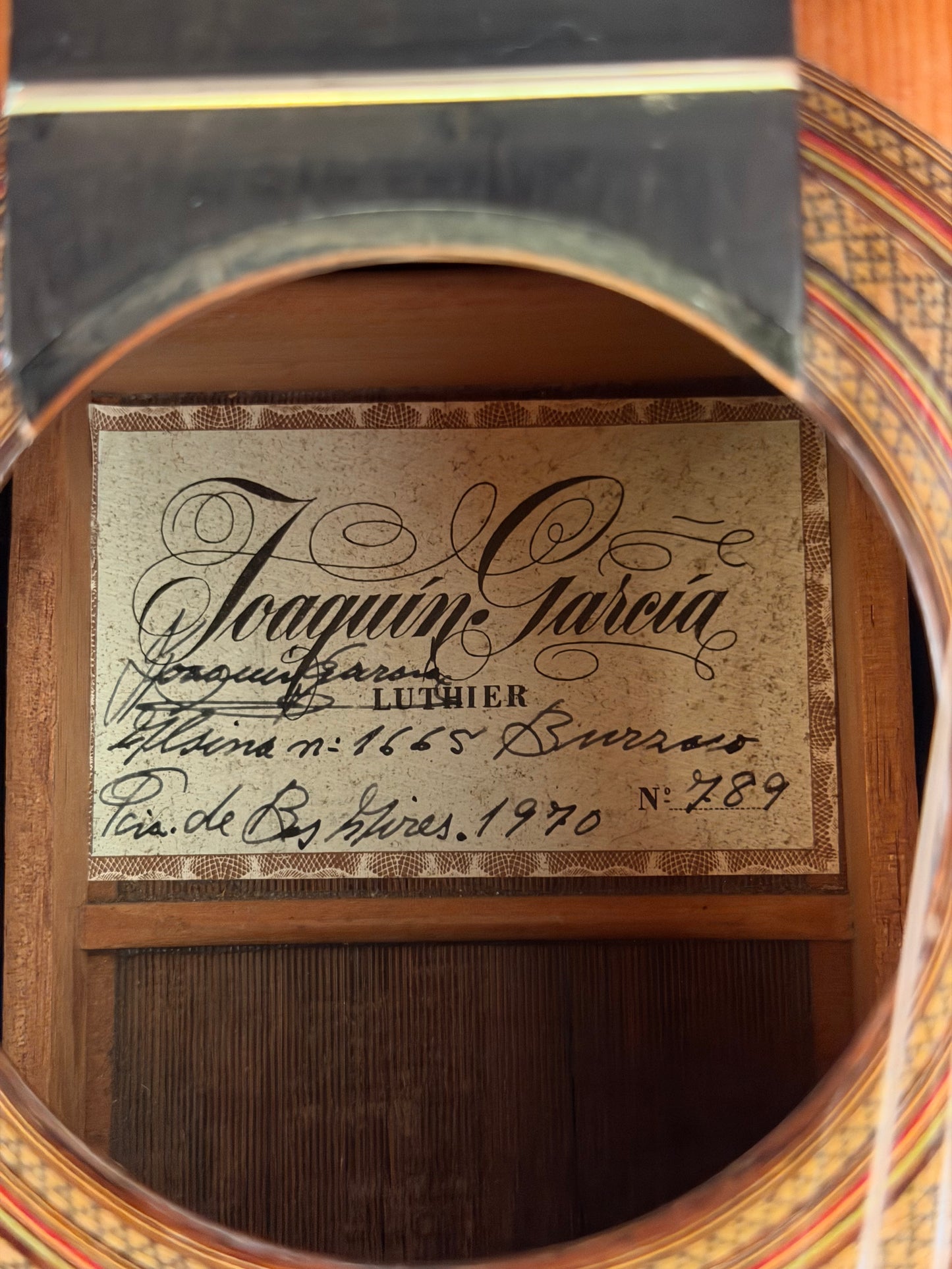 Guitarra de Concierto Joaquín García (Argentina) Año 1970