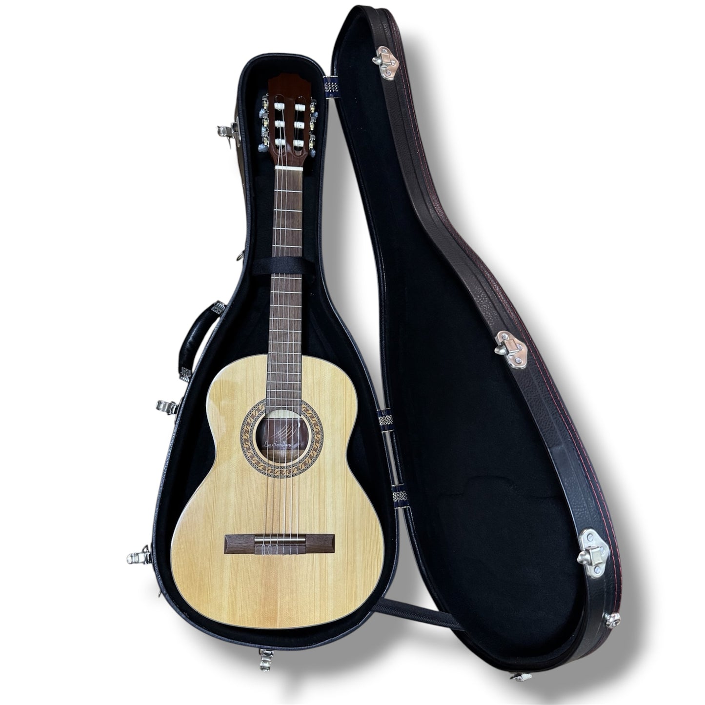 TMC Estuche Rígido de Madera para Requinto de Trío Acústico o Electroacústico