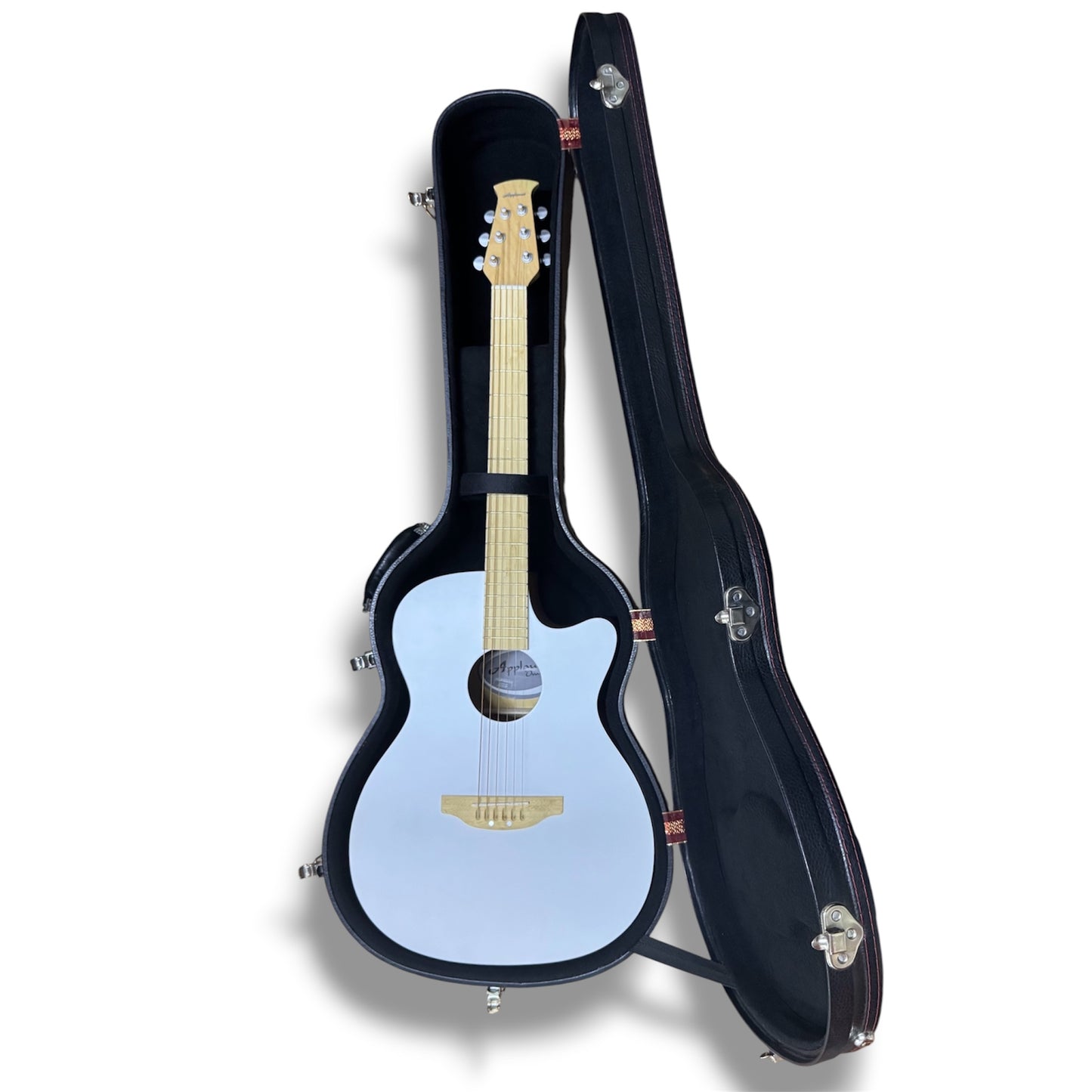 TMC Estuche Rígido de Madera para Guitarra Acústica Texana Dreadnought o Docerola