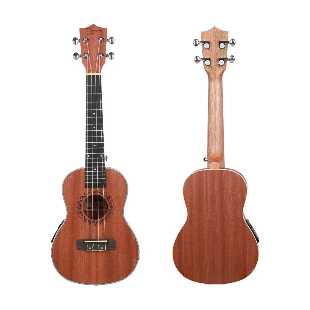 Jidyous Kit de Ukulele Concierto Electroacústico Con Funda Y Accesorios PA23EUK