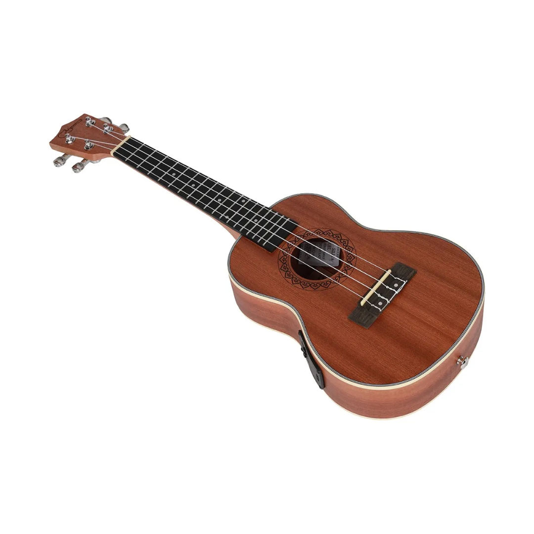 Jidyous Kit de Ukulele Concierto Electroacústico Con Funda Y Accesorios PA23EUK