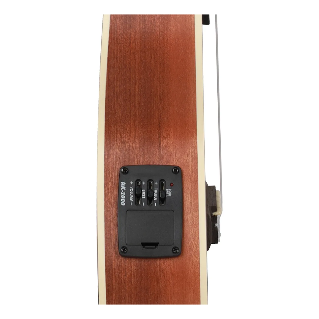 Jidyous Kit de Ukulele Concierto Electroacústico Con Funda Y Accesorios PA23EUK