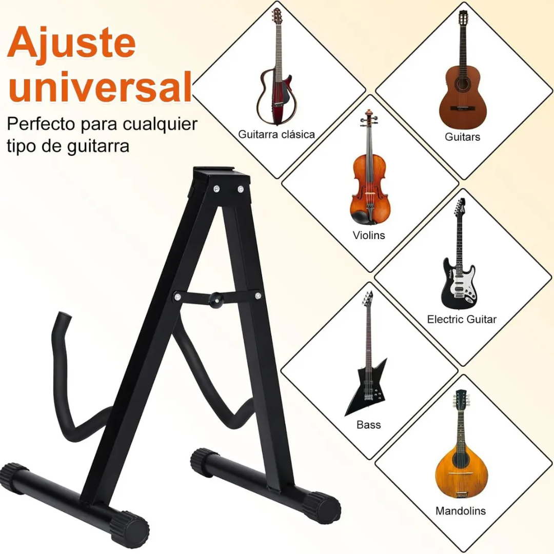 Base Soporte Universal Plegable Para Guitarra o Bajo