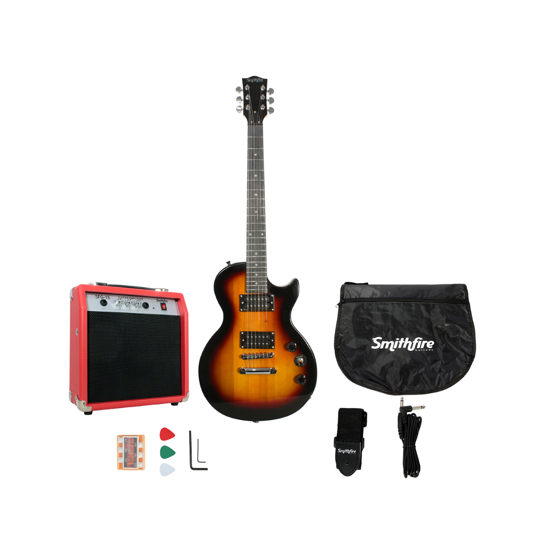 Smithfire Paquete De Guitarra Eléctrica Tipo Les Paul LP-100 Pack Acabado Sombreado ó Sunburst