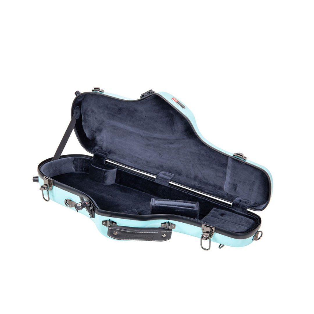 Estuche Crossrock CRF1020AS Delgado y Compacto De Fibra de Vidrio Para Saxofon Alto