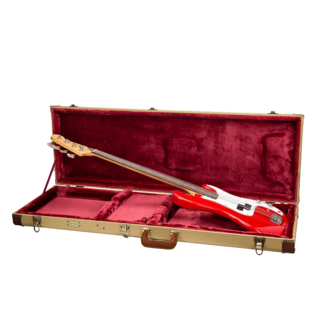 Crossrock Estuche Para Bajo Eléctrico Master Series Tela-Tweed CRW720BFT