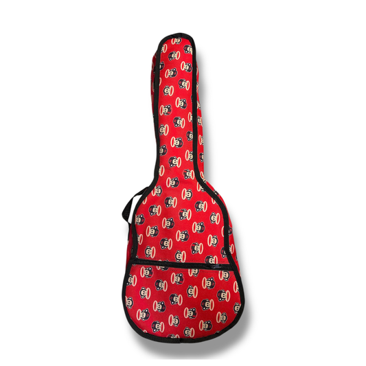 Funda Para Bajito Guitarra Infantil Diseño Changuito Roja