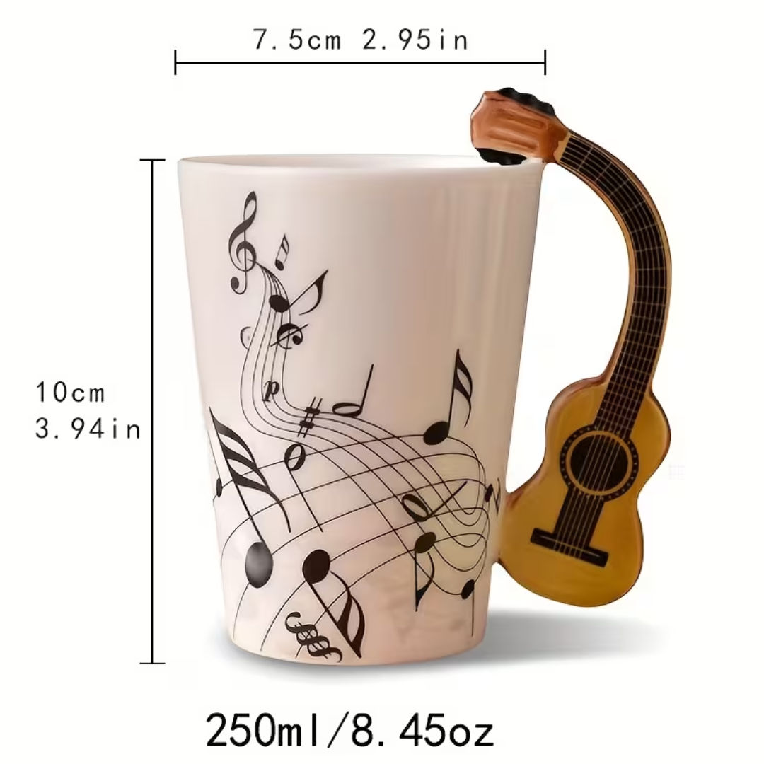 Taza Cerámica Mango Guitarra