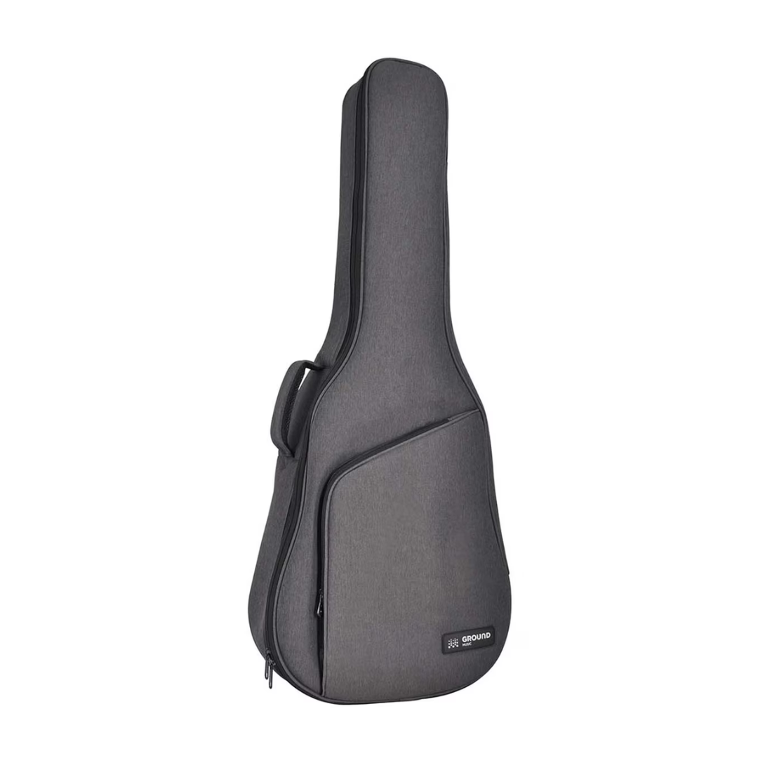 Ground Music Funda Guitarra Acústica y/o Clásica Tipo Gigbag Gris