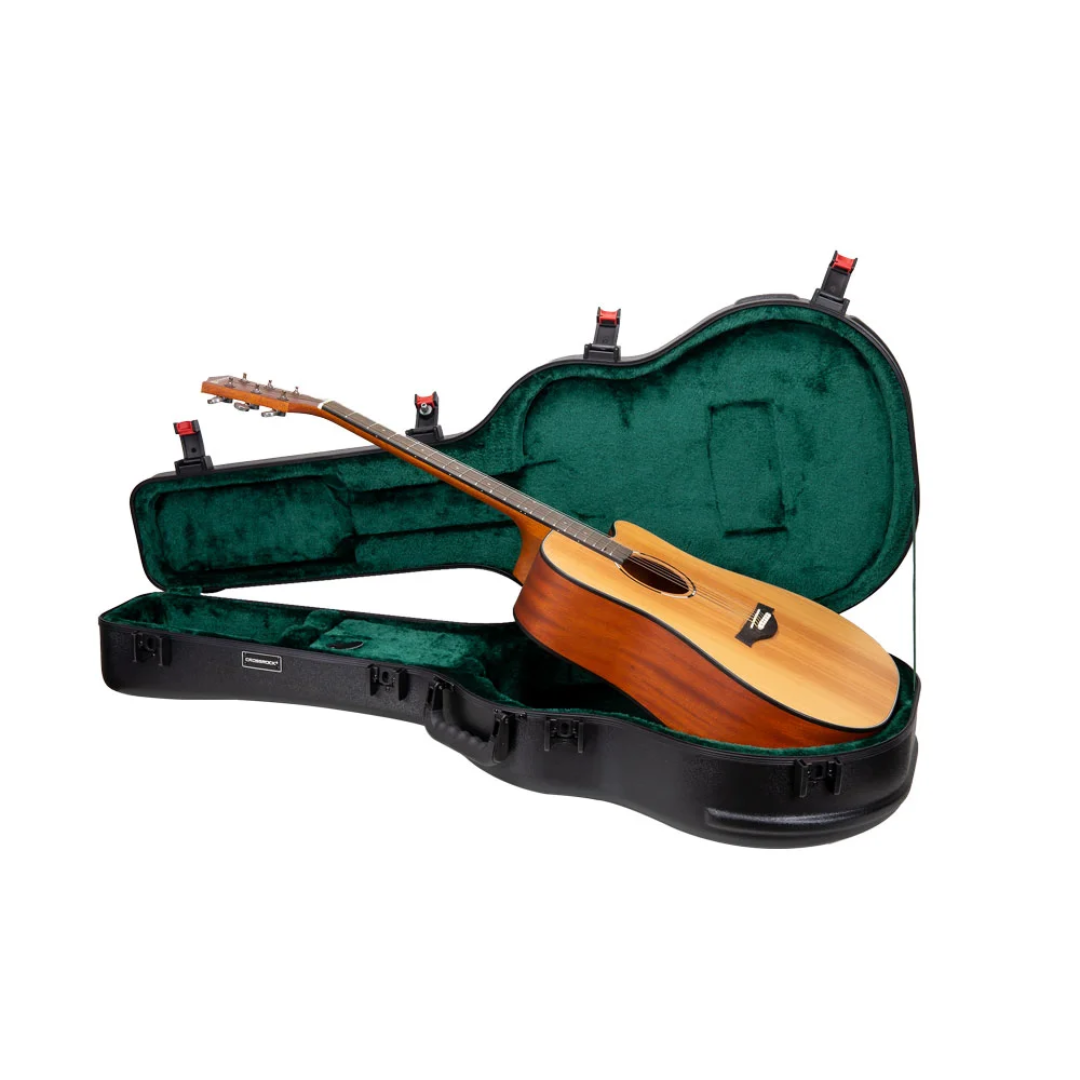 Estuche Crossrock Jumbo Dreadnought Para Guitarra Acústica