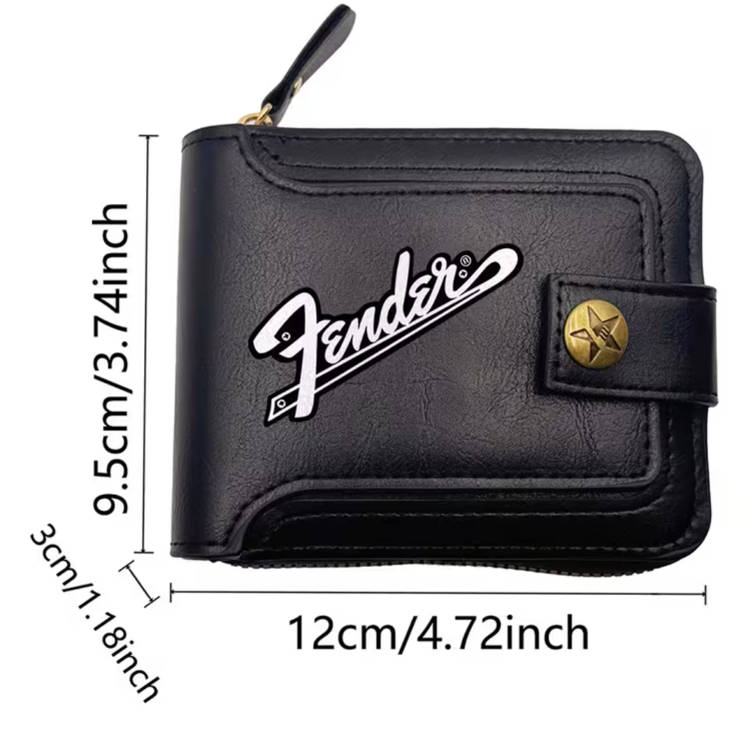 Cartera Diseño Fender Negro