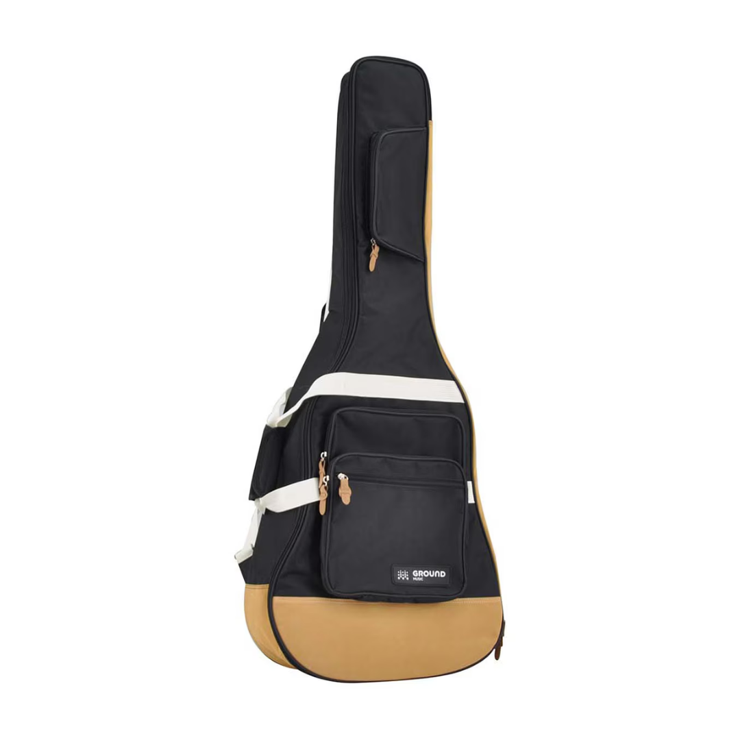 Ground Music Funda de Guitarra Acústica Cafe
