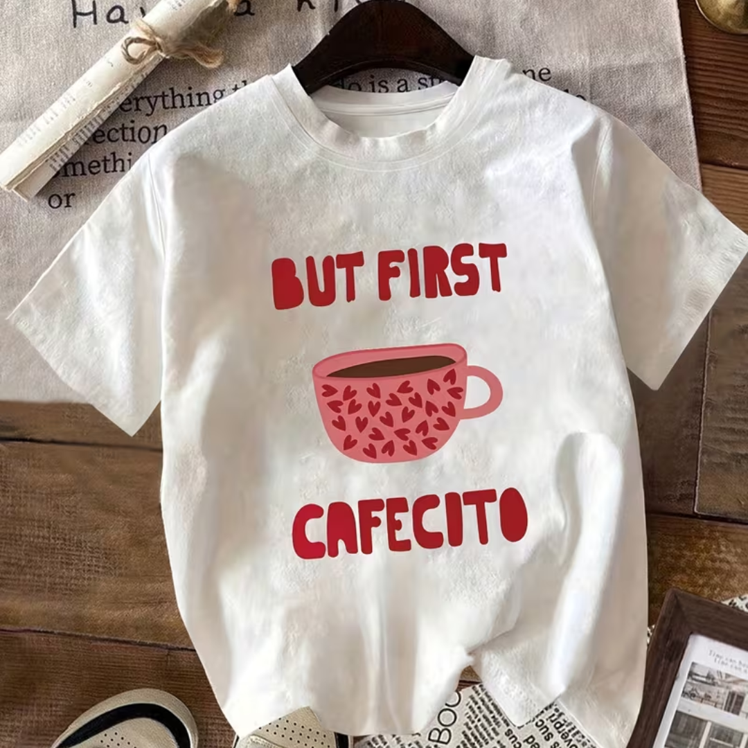 Playera But First Cafecito
