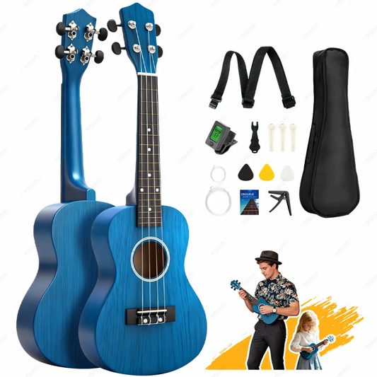 Kit de Ukelele Concierto Para Principiantes Color Azul