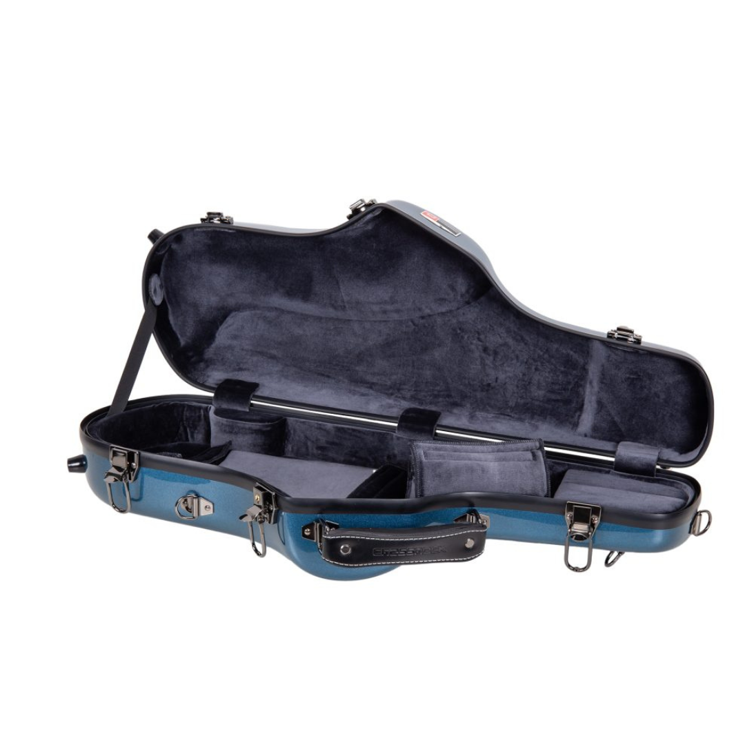 Estuche Crossrock CRF1020AS Delgado y Compacto De Fibra de Vidrio Para Saxofon Alto