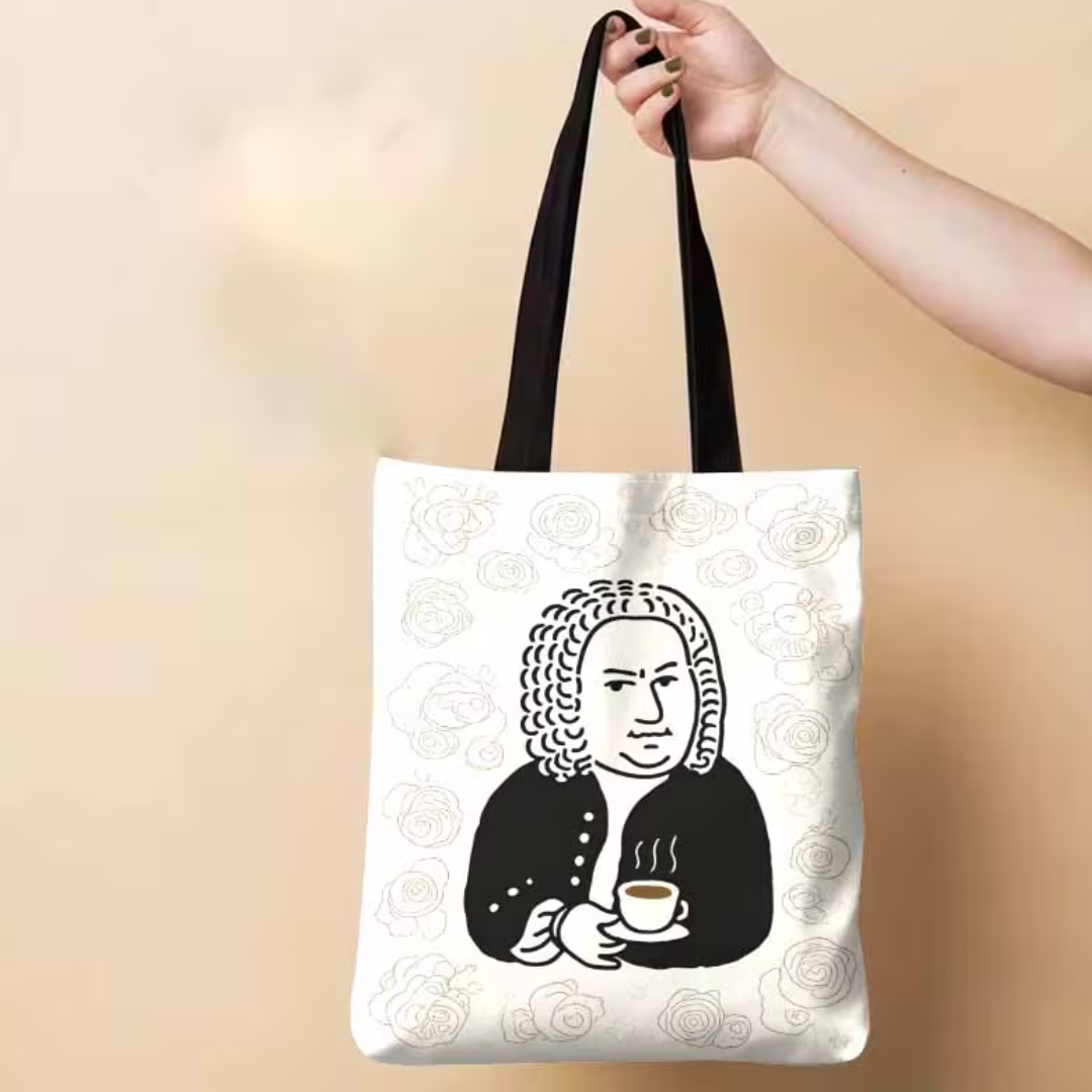 Tote Bag Bach Con Cafe