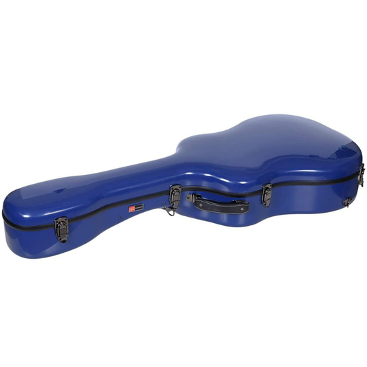 Estuche Crossrock Fibra de Vidrio Para Guitarra Acústica Martin Dreadnought Color Azul