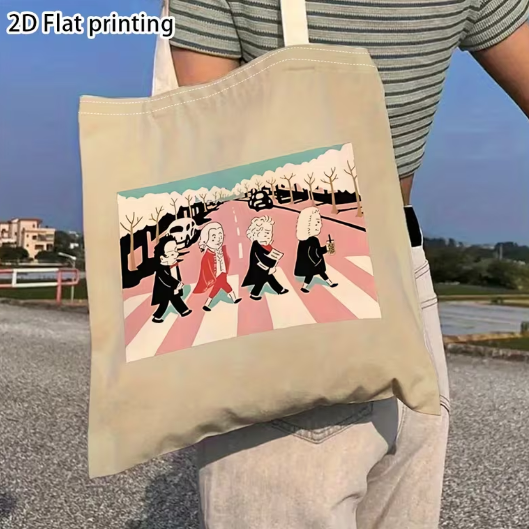 Tote Bag Bolso Compositores Clásicos Estilo The Beatles