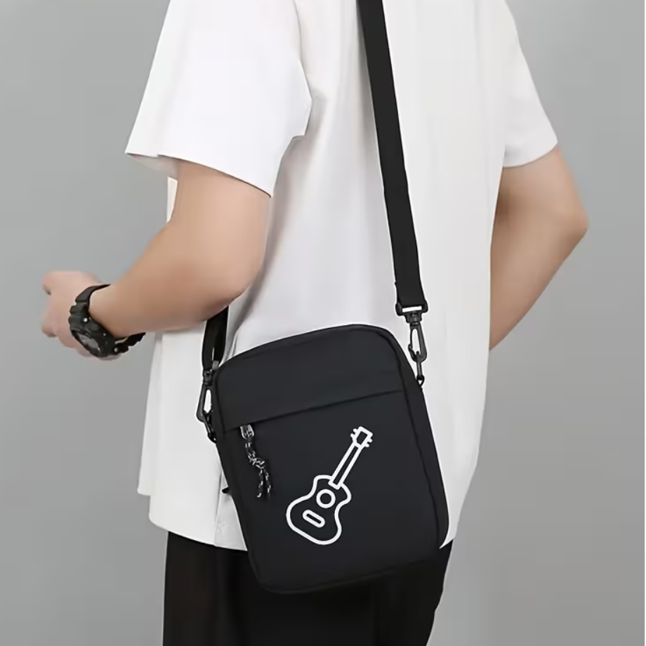Bolso de Hombre Diseño Guitarra Minimalista
