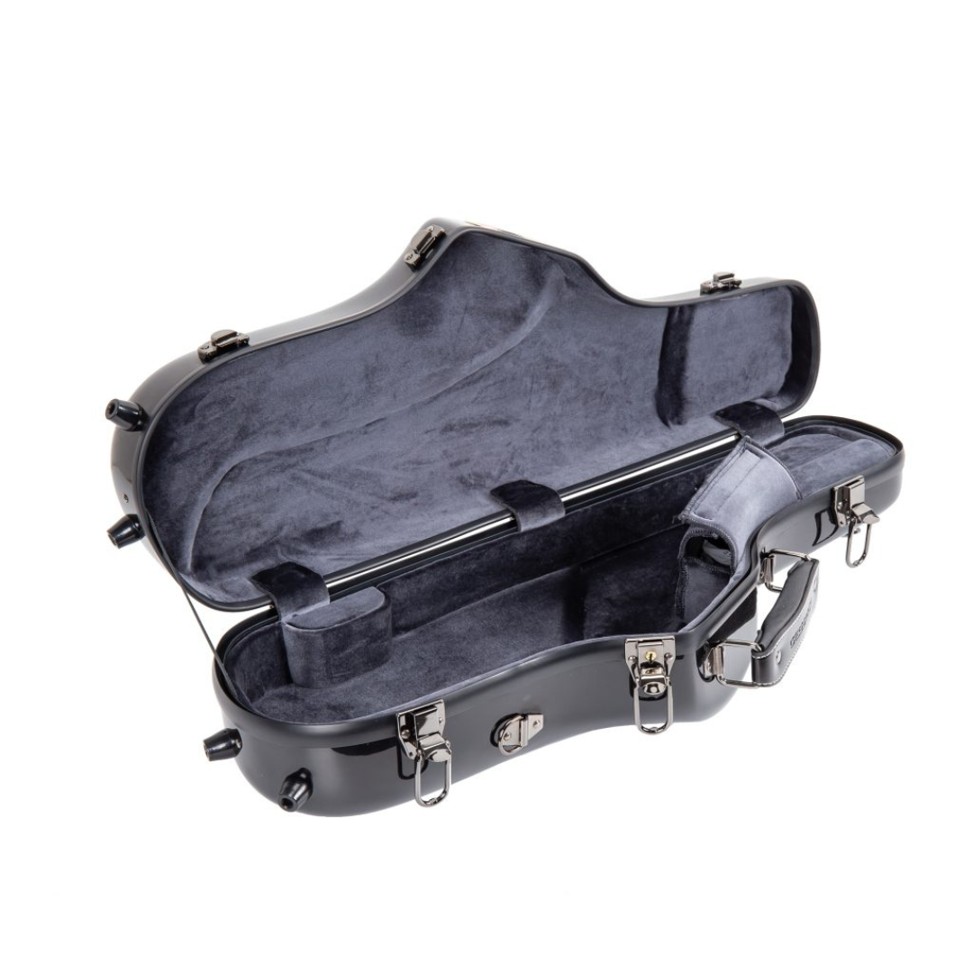 Estuche Crossrock CRF1020AS Delgado y Compacto De Fibra de Vidrio Para Saxofon Alto
