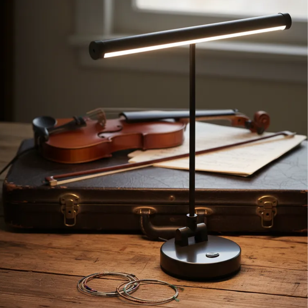 Lámpara de Mesa Lectura Estudio 10 LEDS Pilas o Cargador