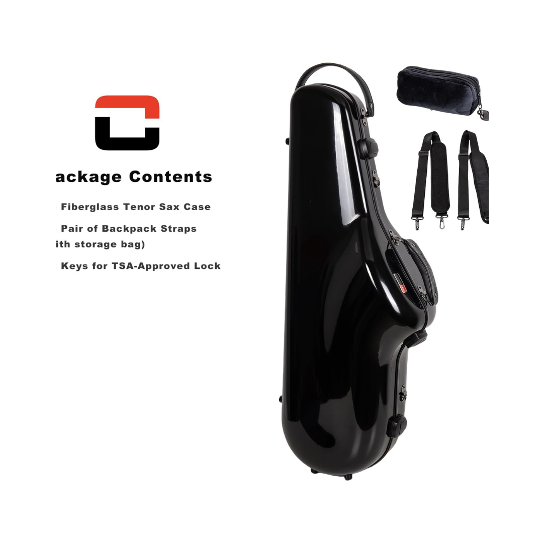 Estuche Crossrock CRF2020AS Fibra de Vidrio Para Saxofón Alto