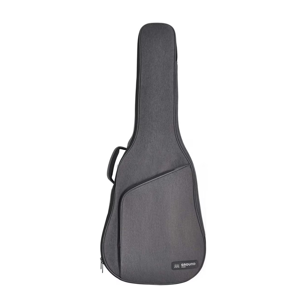 Ground Music Funda Guitarra Acústica y/o Clásica Tipo Gigbag Gris