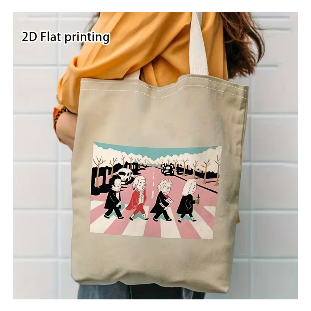 Tote Bag Bolso Compositores Clásicos Estilo The Beatles